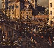 Bernardo Bellotto The Freyung in Vienna from the south-east oil painting on canvas